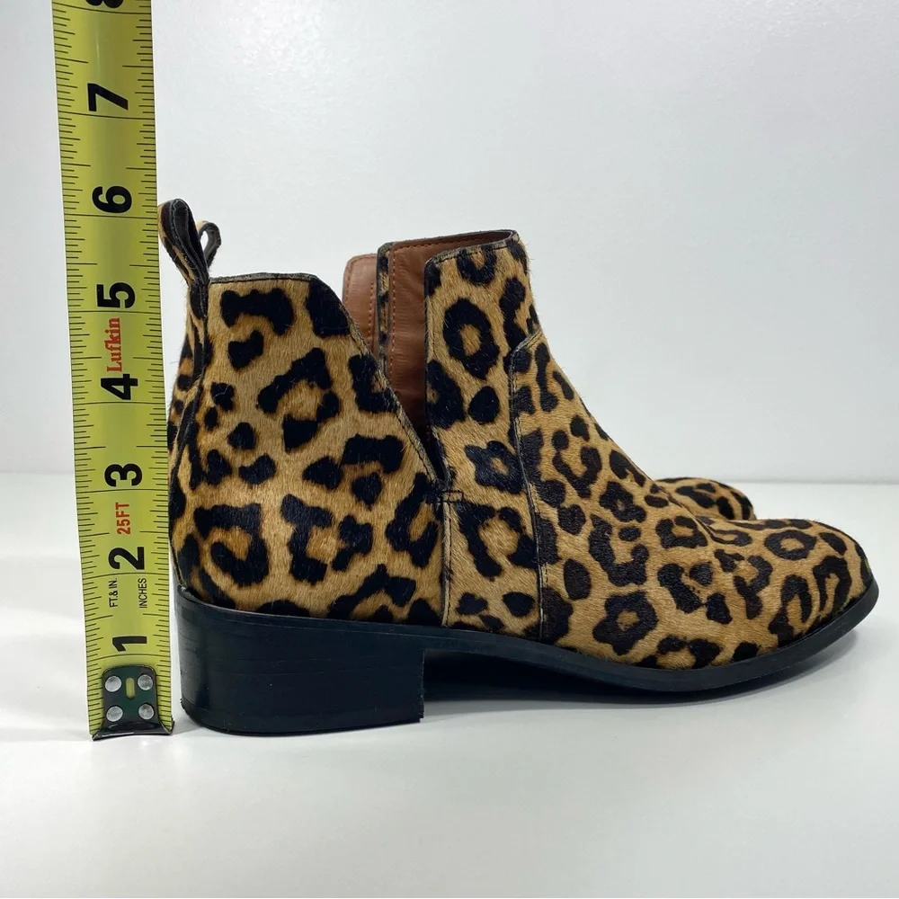 Franco Sarto Bernie 2 Leopard Animal Print Calf
Hair Leather Ankle Boots 9 - Picture 10 of 11